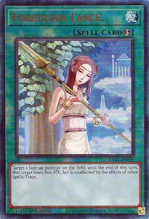 Forbidden Lance (PUR) (RA02-EN058) - 25th Anniversary Rarity Collection II 1st Edition - Premium Yugioh Single from Konami - Just $0.41! Shop now at Game Crave Tournament Store