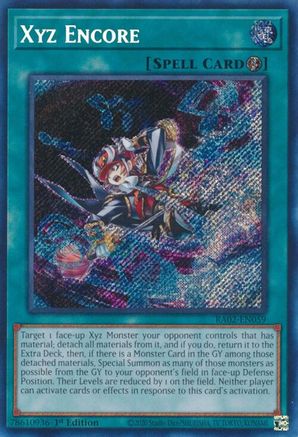 Xyz Encore (Secret Rare) (RA02-EN059) - 25th Anniversary Rarity Collection II 1st Edition - Premium Yugioh Single from Konami - Just $0.35! Shop now at Game Crave Tournament Store