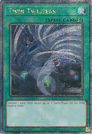 Twin Twisters (Quarter Century Secret Rare) (RA02-EN060) - 25th Anniversary Rarity Collection II 1st Edition - Premium Yugioh Single from Konami - Just $2.89! Shop now at Game Crave Tournament Store