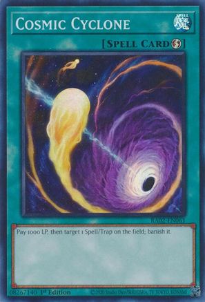 Cosmic Cyclone (RA02-EN061) - 25th Anniversary Rarity Collection II 1st Edition - Premium Yugioh Single from Konami - Just $0.25! Shop now at Game Crave Tournament Store