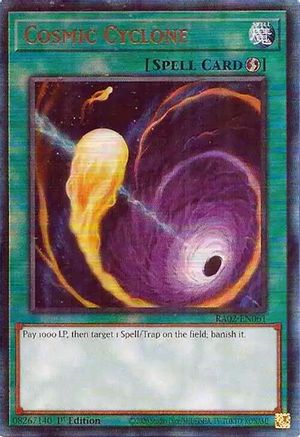 Cosmic Cyclone (PUR) (RA02-EN061) - 25th Anniversary Rarity Collection II 1st Edition - Premium Yugioh Single from Konami - Just $0.66! Shop now at Game Crave Tournament Store