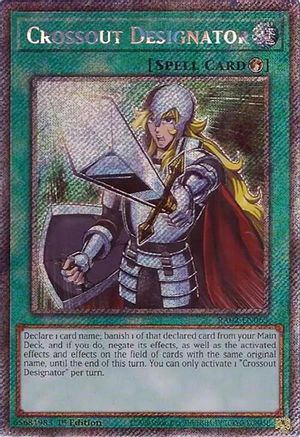 Crossout Designator (Platinum Secret Rare) (RA02-EN063) - 25th Anniversary Rarity Collection II 1st Edition - Premium Yugioh Single from Konami - Just $3.04! Shop now at Game Crave Tournament Store
