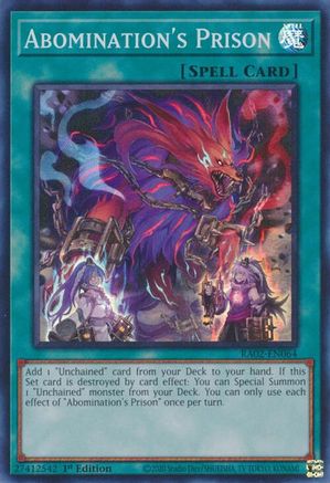 Abomination's Prison (RA02-EN064) - 25th Anniversary Rarity Collection II 1st Edition - Premium Yugioh Single from Konami - Just $0.25! Shop now at Game Crave Tournament Store