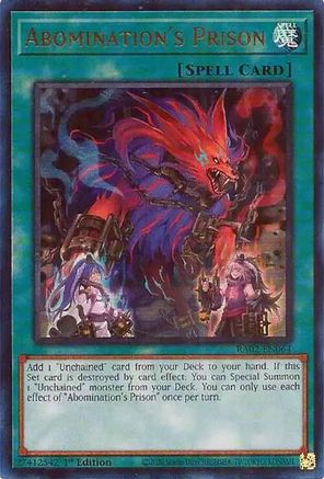 Abomination's Prison (UR) (RA02-EN064) - 25th Anniversary Rarity Collection II 1st Edition - Premium Yugioh Single from Konami - Just $0.25! Shop now at Game Crave Tournament Store