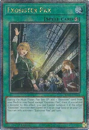 Exosister Pax (Quarter Century Secret Rare) (RA02-EN066) - 25th Anniversary Rarity Collection II 1st Edition - Premium Yugioh Single from Konami - Just $4.01! Shop now at Game Crave Tournament Store