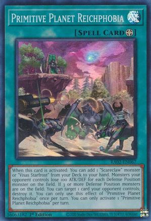 Primitive Planet Reichphobia (RA02-EN067) - 25th Anniversary Rarity Collection II 1st Edition - Premium Yugioh Single from Konami - Just $0.25! Shop now at Game Crave Tournament Store