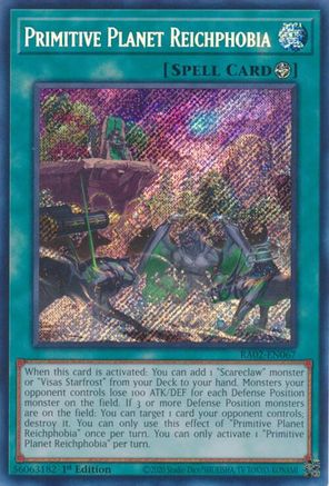 Primitive Planet Reichphobia (Secret Rare) (RA02-EN067) - 25th Anniversary Rarity Collection II 1st Edition - Premium Yugioh Single from Konami - Just $0.25! Shop now at Game Crave Tournament Store