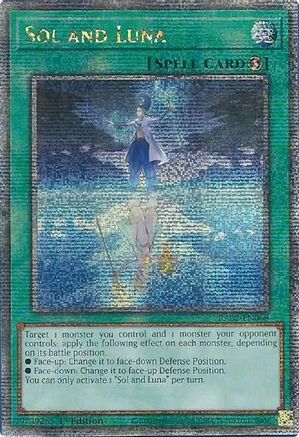 Sol and Luna (Quarter Century Secret Rare) (RA02-EN068) - 25th Anniversary Rarity Collection II 1st Edition - Premium Yugioh Single from Konami - Just $0.82! Shop now at Game Crave Tournament Store