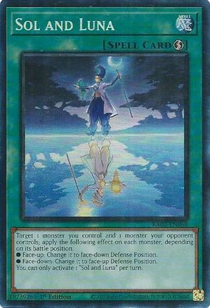 Sol and Luna (PCR) (RA02-EN068) - 25th Anniversary Rarity Collection II 1st Edition - Premium Yugioh Single from Konami - Just $0.18! Shop now at Game Crave Tournament Store