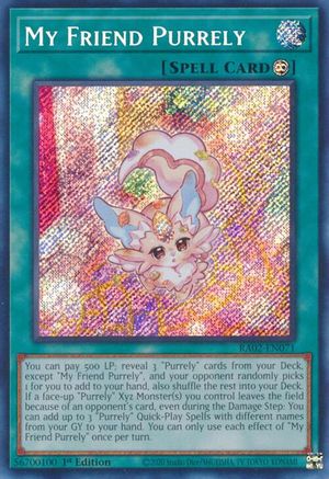 My Friend Purrely (Secret Rare) (RA02-EN071) - 25th Anniversary Rarity Collection II 1st Edition - Premium Yugioh Single from Konami - Just $0.25! Shop now at Game Crave Tournament Store