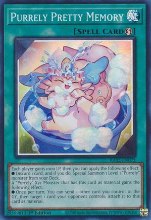 Purrely Pretty Memory (RA02-EN072) - 25th Anniversary Rarity Collection II 1st Edition - Premium Yugioh Single from Konami - Just $0.25! Shop now at Game Crave Tournament Store