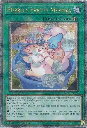 Purrely Pretty Memory (Quarter Century Secret Rare) (RA02-EN072) - 25th Anniversary Rarity Collection II 1st Edition - Premium Yugioh Single from Konami - Just $4.66! Shop now at Game Crave Tournament Store