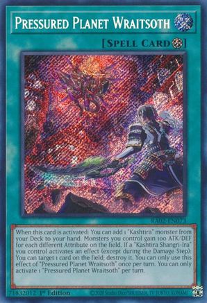 Pressured Planet Wraitsoth (Secret Rare) (RA02-EN073) - 25th Anniversary Rarity Collection II 1st Edition - Premium Yugioh Single from Konami - Just $0.79! Shop now at Game Crave Tournament Store