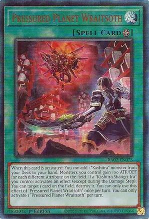 Pressured Planet Wraitsoth (PUR) (RA02-EN073) - 25th Anniversary Rarity Collection II 1st Edition - Premium Yugioh Single from Konami - Just $1.22! Shop now at Game Crave Tournament Store