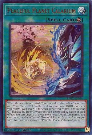 Peaceful Planet Calarium (UR) (RA02-EN074) - 25th Anniversary Rarity Collection II 1st Edition - Premium Yugioh Single from Konami - Just $0.25! Shop now at Game Crave Tournament Store