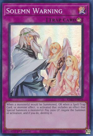 Solemn Warning (RA02-EN078) - 25th Anniversary Rarity Collection II 1st Edition - Premium Yugioh Single from Konami - Just $0.26! Shop now at Game Crave Tournament Store