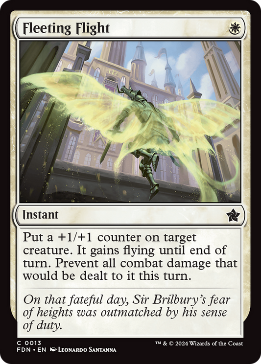 Fleeting Flight (FDN-013) - Foundations - Premium MTG Single from Wizards of the Coast - Just $0.25! Shop now at Game Crave Tournament Store