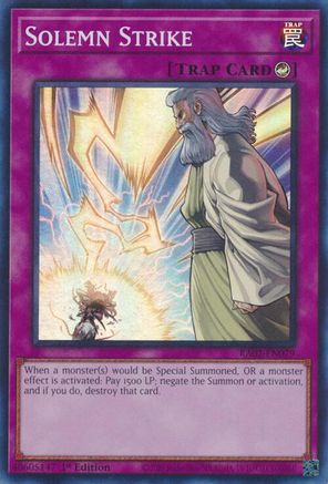 Solemn Strike (RA02-EN079) - 25th Anniversary Rarity Collection II 1st Edition - Premium Yugioh Single from Konami - Just $0.34! Shop now at Game Crave Tournament Store