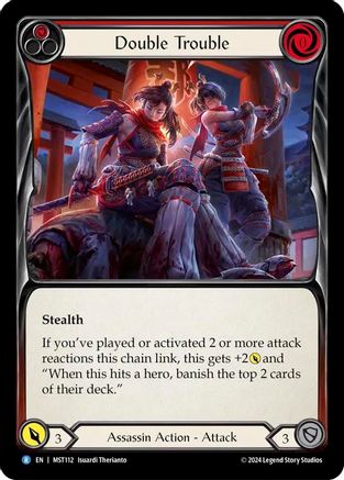 Double Trouble (Red) (MST112) - Part the Mistveil Rainbow Foil