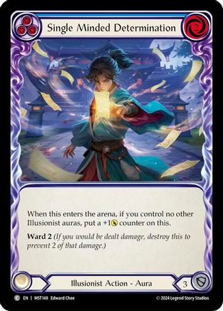 Single Minded Determination (Blue) (MST148) - Part the Mistveil Rainbow Foil
