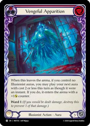 Vengeful Apparition (Red) (MST155) - Part the Mistveil Rainbow Foil