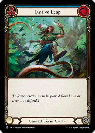 Evasive Leap (Blue) (MST220) - Part the Mistveil Rainbow Foil