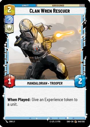 Clan Wren Rescuer (040/262) - Shadows of the Galaxy Foil - Premium Star Wars: Unlimited Single from Shadows of the Galaxy - Just $0.08! Shop now at Game Crave Tournament Store