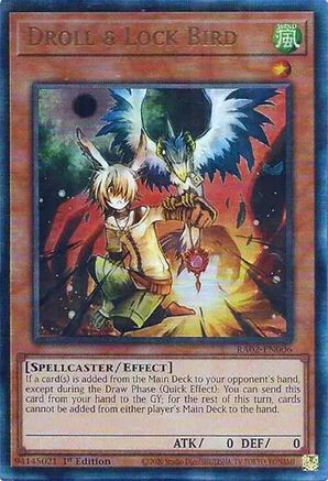 Droll & Lock Bird (PUR) (RA02-EN006) - 25th Anniversary Rarity Collection II 1st Edition - Premium Yugioh Single from Konami - Just $3.77! Shop now at Game Crave Tournament Store