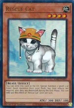 Rescue Cat (UR) (RA02-EN001) - 25th Anniversary Rarity Collection II 1st Edition - Premium Yugioh Single from Konami - Just $0.25! Shop now at Game Crave Tournament Store