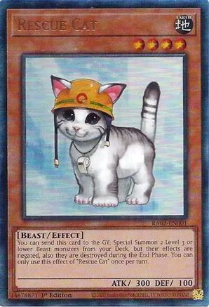 Rescue Cat (PUR) (RA02-EN001) - 25th Anniversary Rarity Collection II 1st Edition - Premium Yugioh Single from Konami - Just $0.28! Shop now at Game Crave Tournament Store