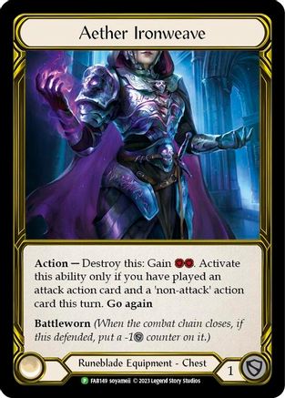 Aether Ironweave (Golden) (FAB149) - Flesh and Blood: Promo Cards