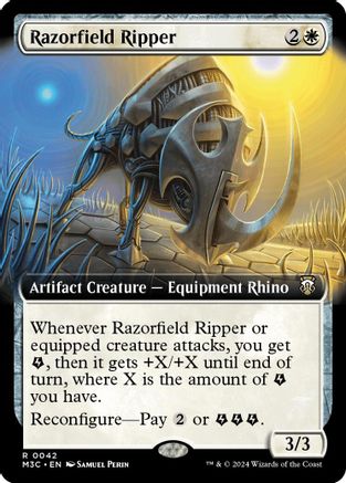 Razorfield Ripper (Extended Art) (Ripple Foil) (M3C-042) - Commander: Modern Horizons 3 Foil