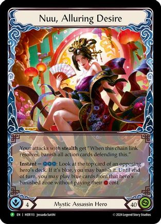 Nuu, Alluring Desire - HER113 (HER113) - Flesh and Blood: Promo Cards Rainbow Foil