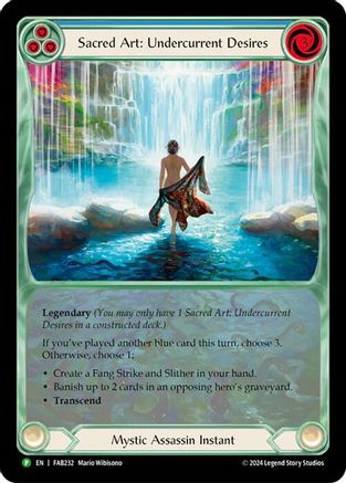 Sacred Art: Undercurrent Desires - FAB232 (FAB232) - Flesh and Blood: Promo Cards Rainbow Foil