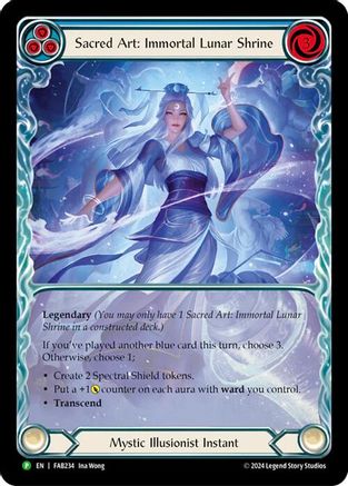 Sacred Art: Immortal Lunar Shrine - FAB234 (FAB234) - Flesh and Blood: Promo Cards Rainbow Foil