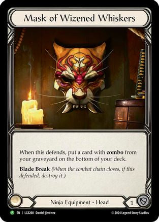 Mask of Wizened Whiskers - LGS268 (LGS268) - Flesh and Blood: Promo Cards Rainbow Foil