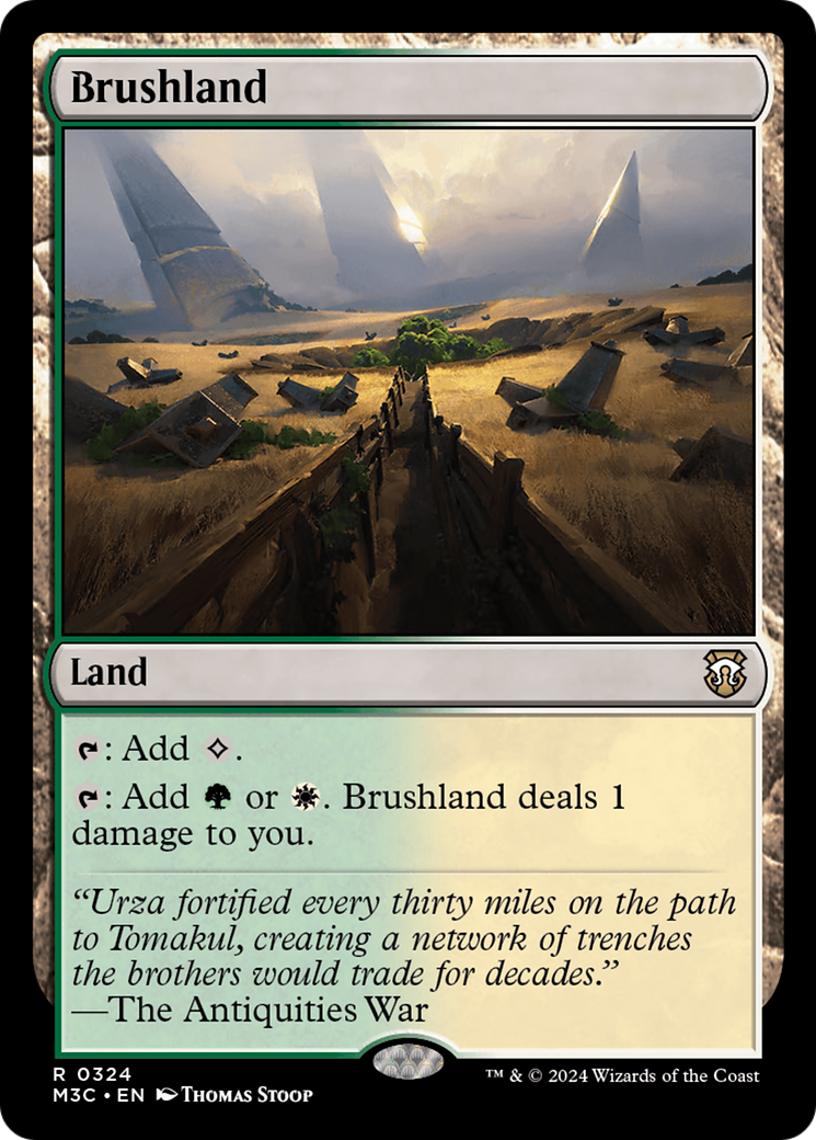 Brushland (M3C-324) - Modern Horizons 3 Commander - Premium MTG Single from Wizards of the Coast - Just $1.46! Shop now at Game Crave Tournament Store