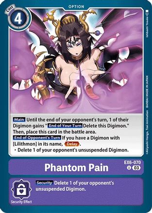 Phantom Pain (EX6-070) - Infernal Ascension - Premium Digimon Single from Bandai - Just $0.25! Shop now at Game Crave Tournament Store