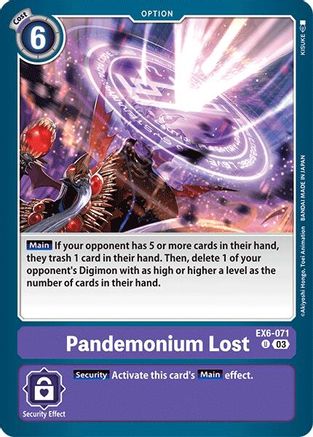 Pandemonium Lost (EX6-071) - Infernal Ascension - Premium Digimon Single from Bandai - Just $0.25! Shop now at Game Crave Tournament Store