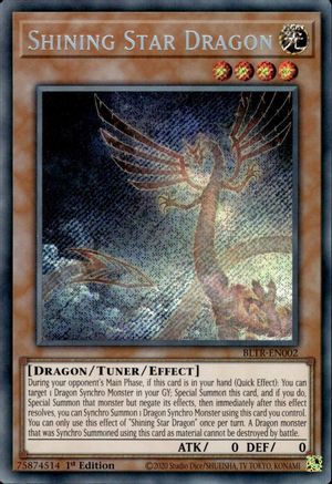 Shining Star Dragon (BLTR-EN002) - Battles of Legend: Terminal Revenge 1st Edition - Premium Yugioh Single from Konami - Just $1.30! Shop now at Game Crave Tournament Store