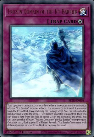 Frozen Domain of the Ice Barrier (BLTR-EN008) - Battles of Legend: Terminal Revenge 1st Edition - Premium Yugioh Single from Konami - Just $0.25! Shop now at Game Crave Tournament Store