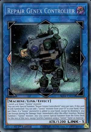 Repair Genex Controller (BLTR-EN010) - Battles of Legend: Terminal Revenge 1st Edition - Premium Yugioh Single from Konami - Just $0.25! Shop now at Game Crave Tournament Store