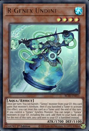 R-Genex Undine (BLTR-EN011) - Battles of Legend: Terminal Revenge 1st Edition - Premium Yugioh Single from Konami - Just $0.25! Shop now at Game Crave Tournament Store