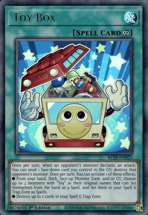 Toy Box (BLTR-EN023) - Battles of Legend: Terminal Revenge 1st Edition - Premium Yugioh Single from Konami - Just $0.58! Shop now at Game Crave Tournament Store