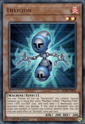 Division (BLTR-EN025) - Battles of Legend: Terminal Revenge 1st Edition - Premium Yugioh Single from Konami - Just $0.25! Shop now at Game Crave Tournament Store