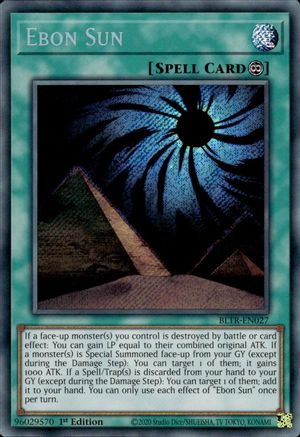 Ebon Sun (BLTR-EN027) - Battles of Legend: Terminal Revenge 1st Edition - Premium Yugioh Single from Konami - Just $0.47! Shop now at Game Crave Tournament Store