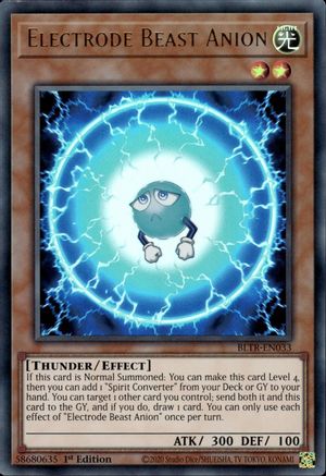 Electrode Beast Anion (BLTR-EN033) - Battles of Legend: Terminal Revenge 1st Edition - Premium Yugioh Single from Konami - Just $0.25! Shop now at Game Crave Tournament Store