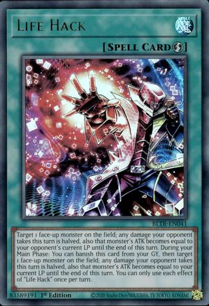 Life Hack (BLTR-EN041) - Battles of Legend: Terminal Revenge 1st Edition - Premium Yugioh Single from Konami - Just $0.25! Shop now at Game Crave Tournament Store