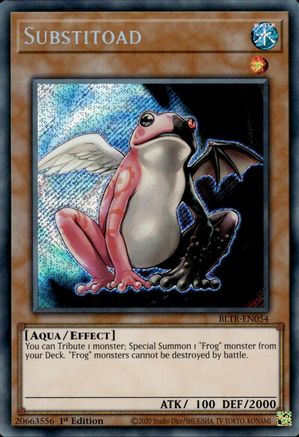 Substitoad (BLTR-EN054) - Battles of Legend: Terminal Revenge 1st Edition - Premium Yugioh Single from Konami - Just $3.30! Shop now at Game Crave Tournament Store