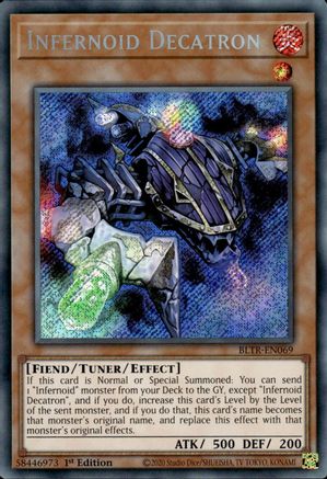 Infernoid Decatron (BLTR-EN069) - Battles of Legend: Terminal Revenge 1st Edition - Premium Yugioh Single from Konami - Just $0.25! Shop now at Game Crave Tournament Store